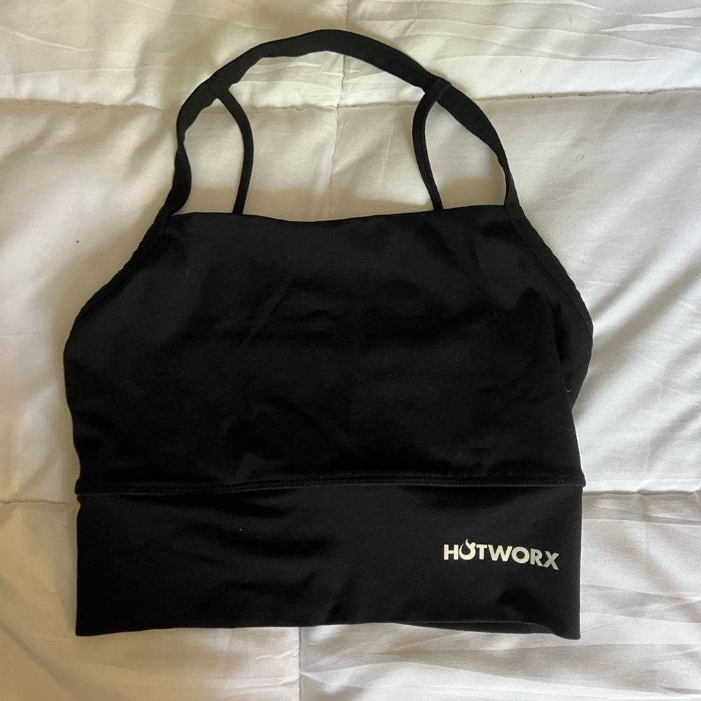 Hotworx Black Racerback Sports Bra